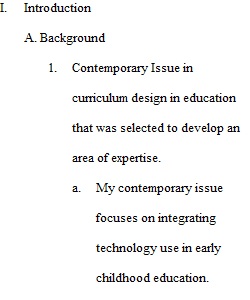 Week 5 Expertise Paper Outline